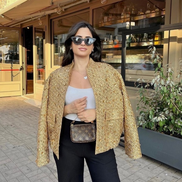 Liz Claiborne Tweed Women’s Bomber Jacket - Picture 11 of 16